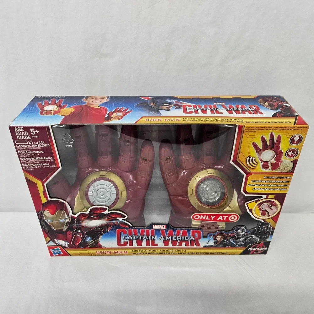 Hasbro Marvel Civil War Iron Man Arc FX Armor Gloves Motion Lights Sounds B5780